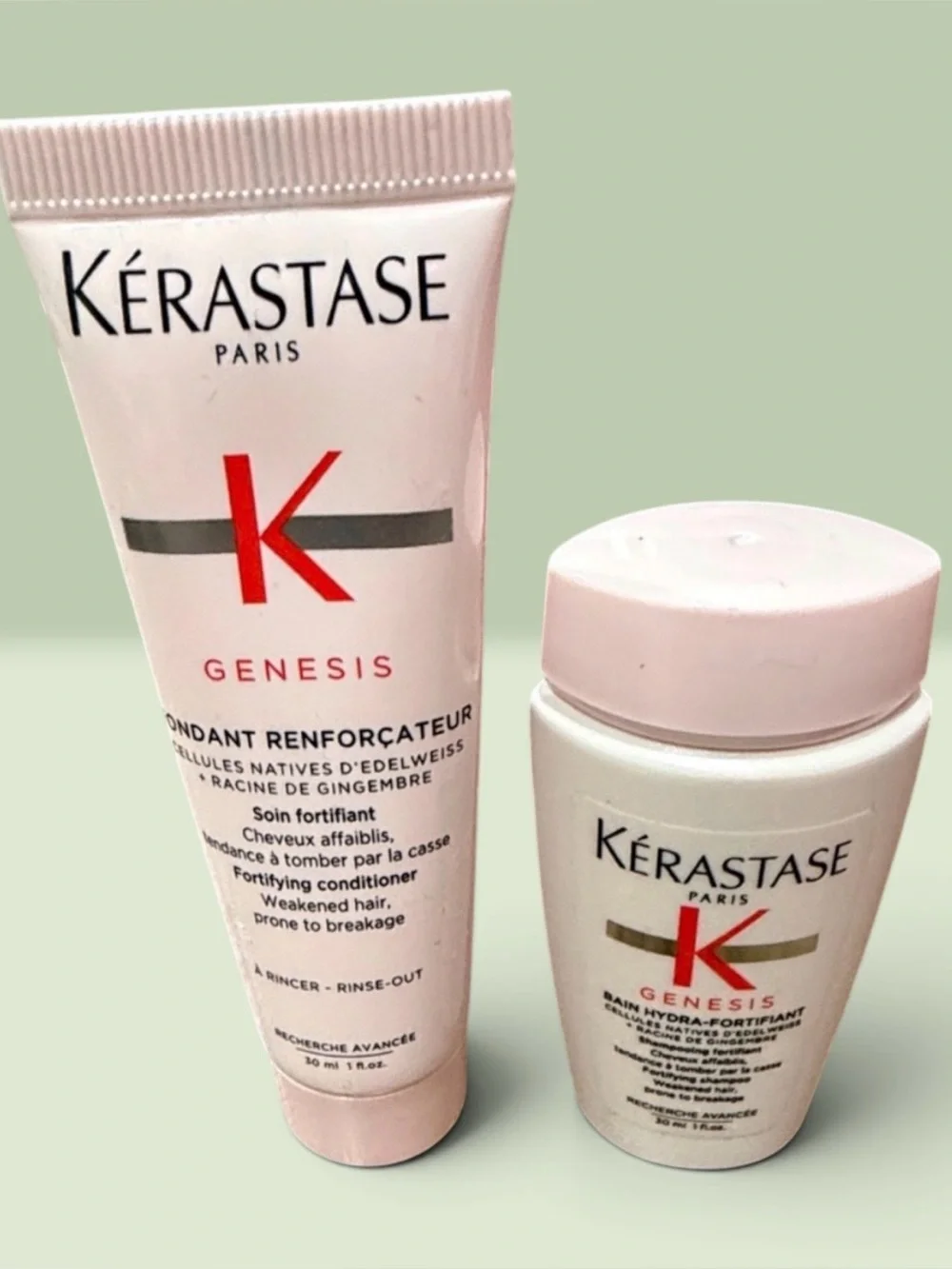 KERASTASE GENESIS SHAMPOO CONDITIONER SET 1oz each New